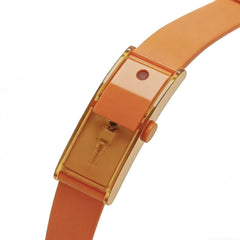 Pulsera de perfume recargable Esenciara en color naranja